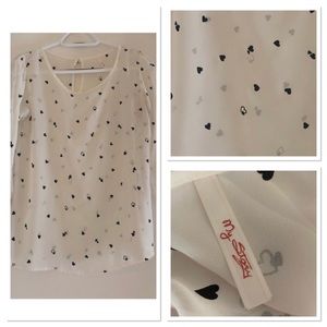 Sheer Heart Blouse 🖤